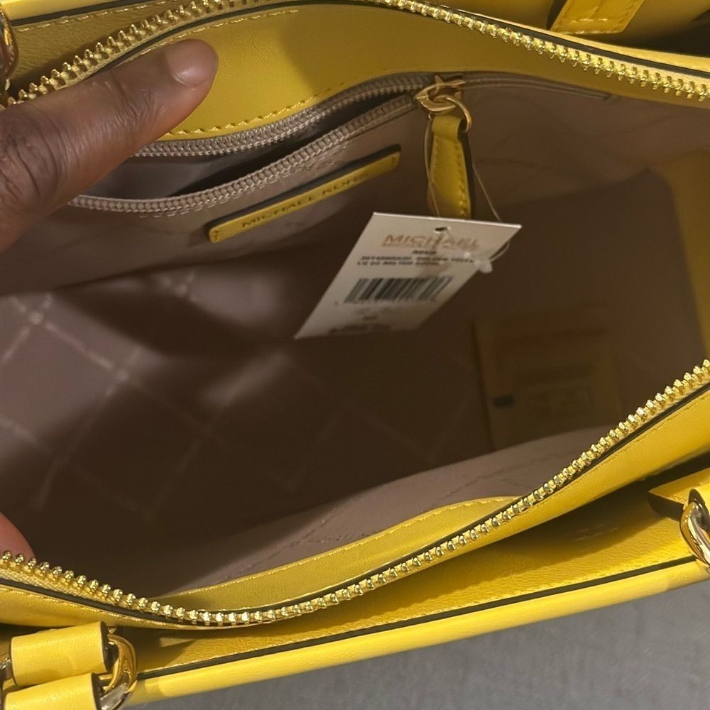 Michael Kors Reed Golden Yellow Satchel - Picture 10 of 11
